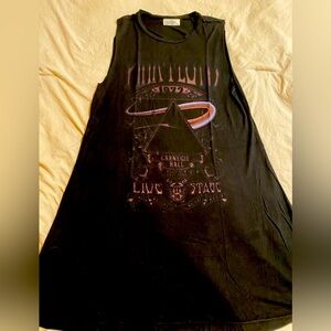 Lauren Moshi lot of 2 t shirt Dresses sz M Pink Floyd and AC/DC Beverly Hills LA